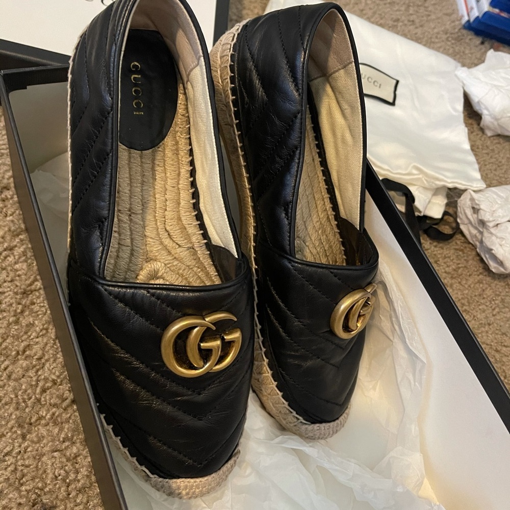 Gucci Black Espadrilles